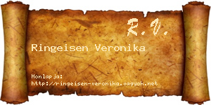 Ringeisen Veronika névjegykártya